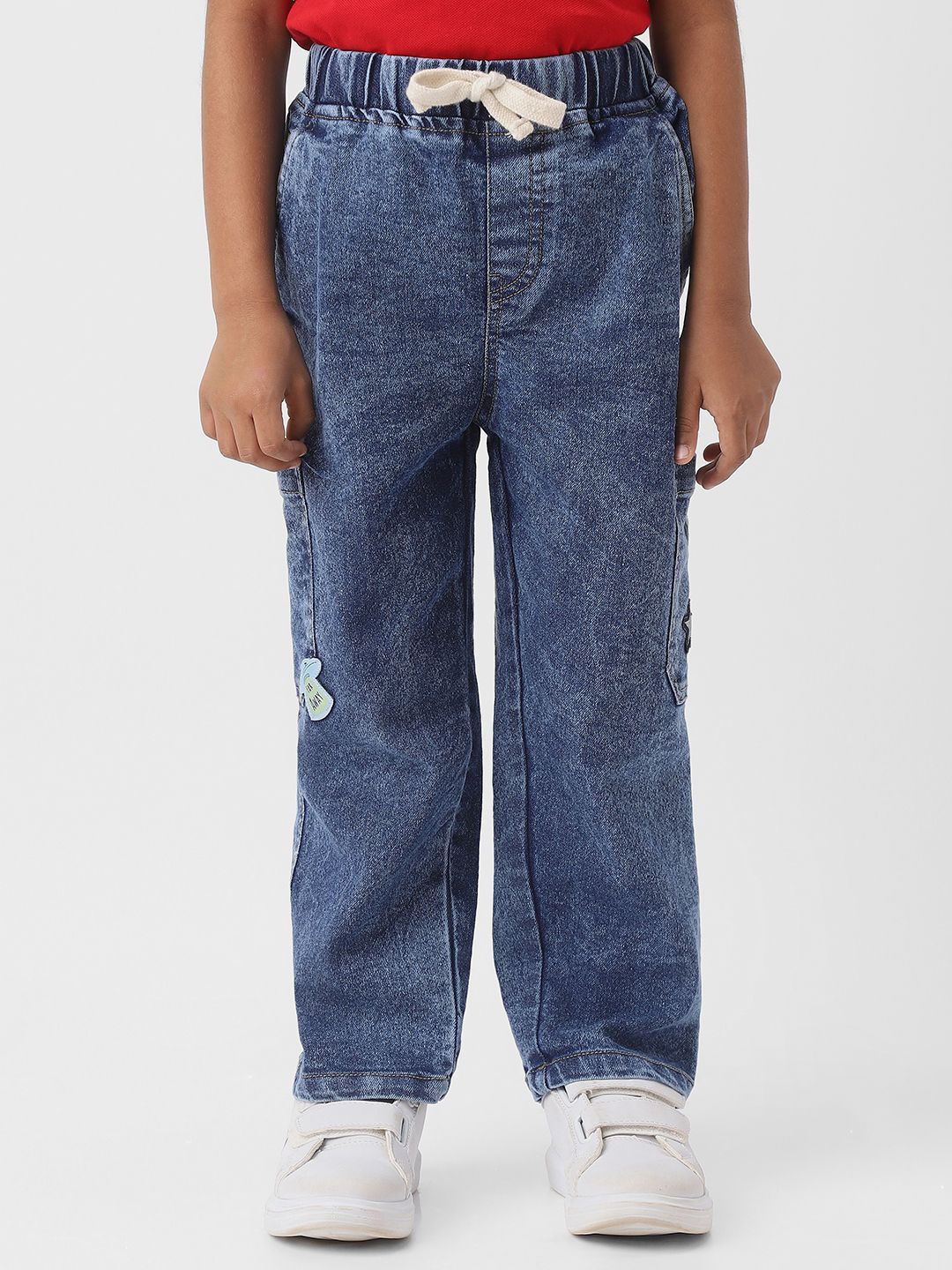 

Nauti Nati Boys Jean Stretchable Cargo Styles Jeans, Blue
