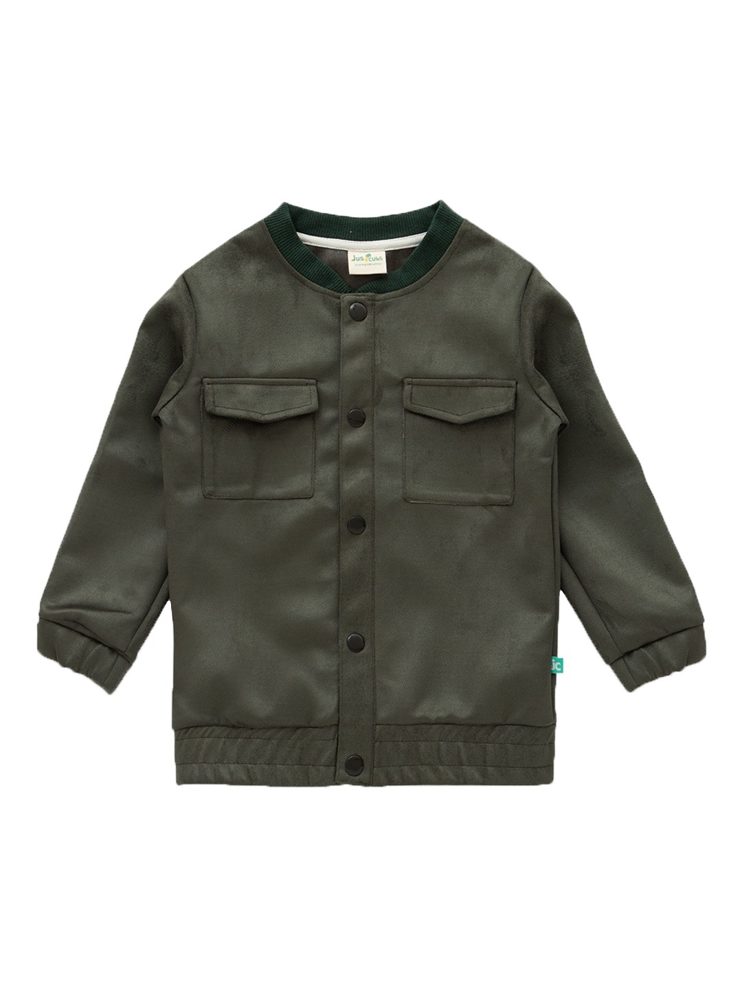 

JusCubs Boys Camouflage Fleece Windcheater Tailored Jacket, Olive