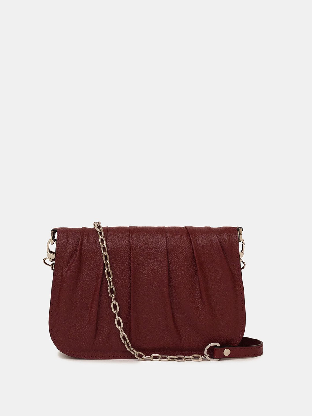 

KELBY HUSTON Women Noha Textured Crossbody Leather Sling Bag, Maroon