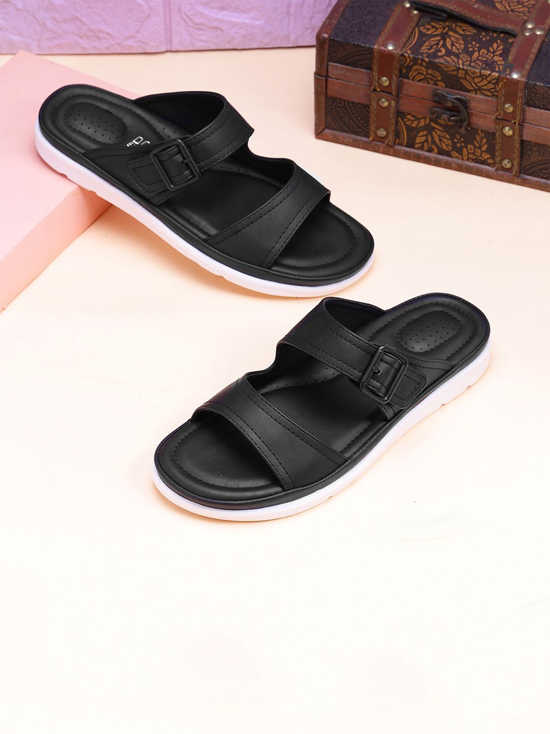 

DOCTOR EXTRA SOFT Women Comfort Sandals, Black