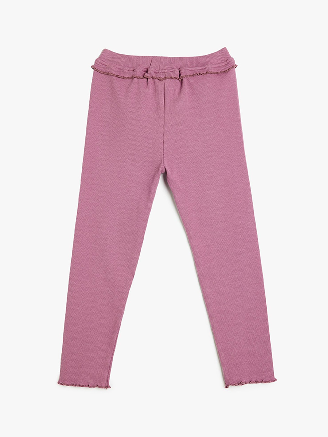 

Koton Girls Mid-Rise Ankle-Length Leggings, Pink