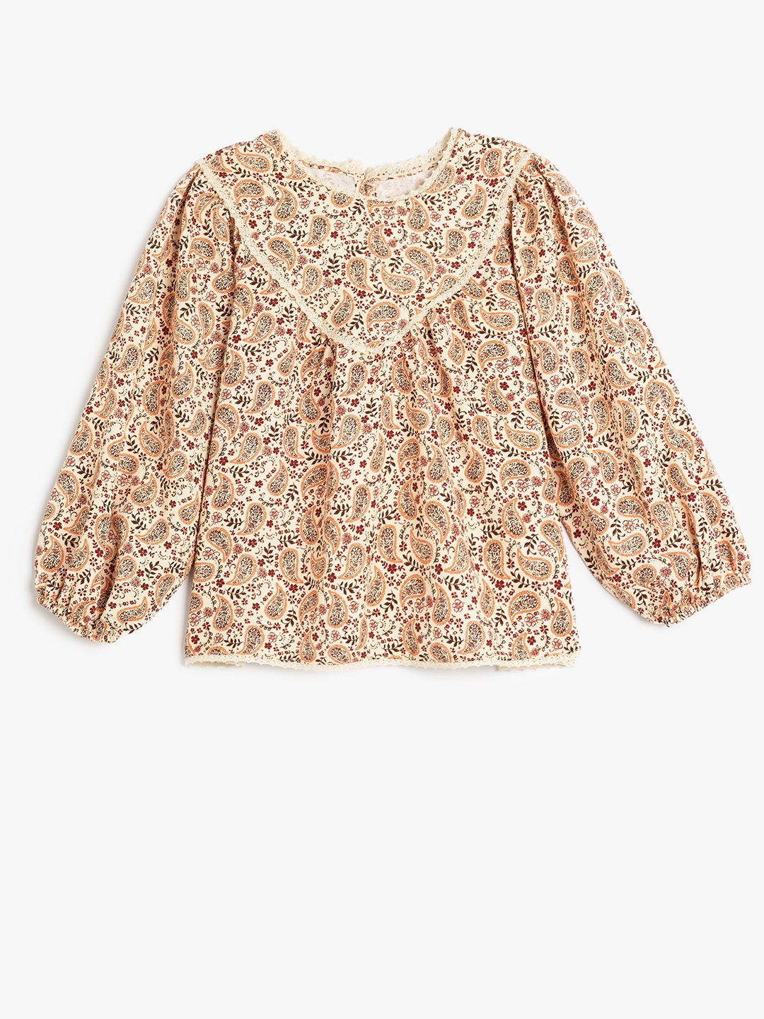 

Koton Floral Print Puff Sleeve Top, Red