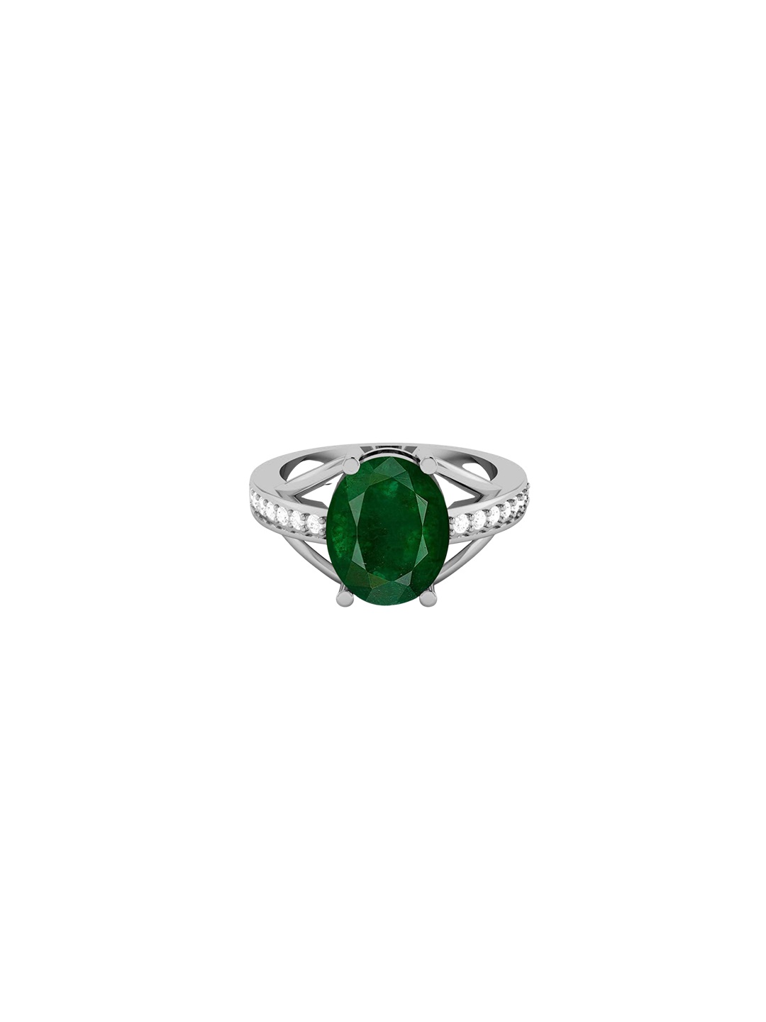 

LMDPRAJAPATIS Unisex Embellished Ring, Green