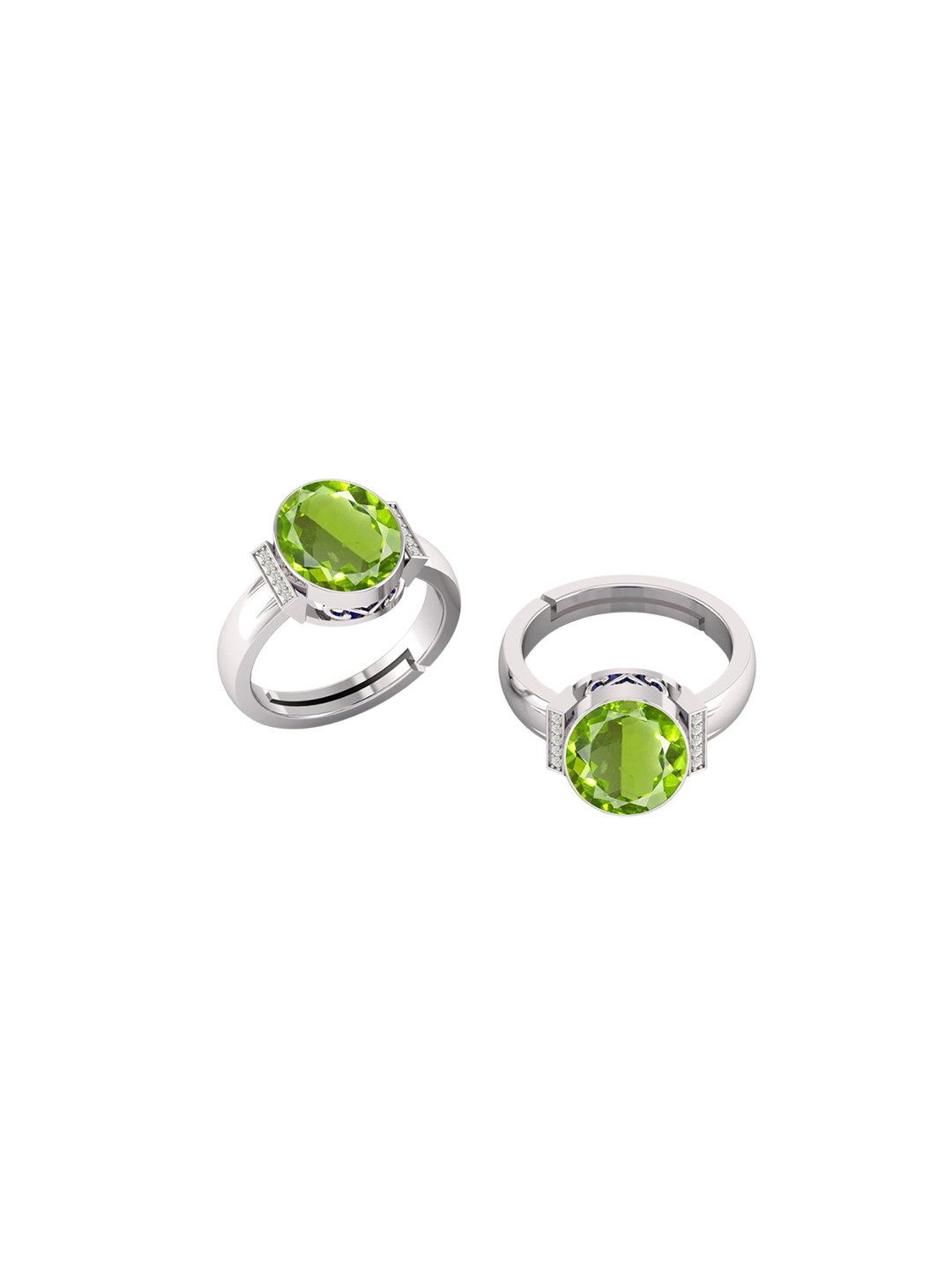 

LMDPRAJAPATIS Unisex Embellished Ring, Green