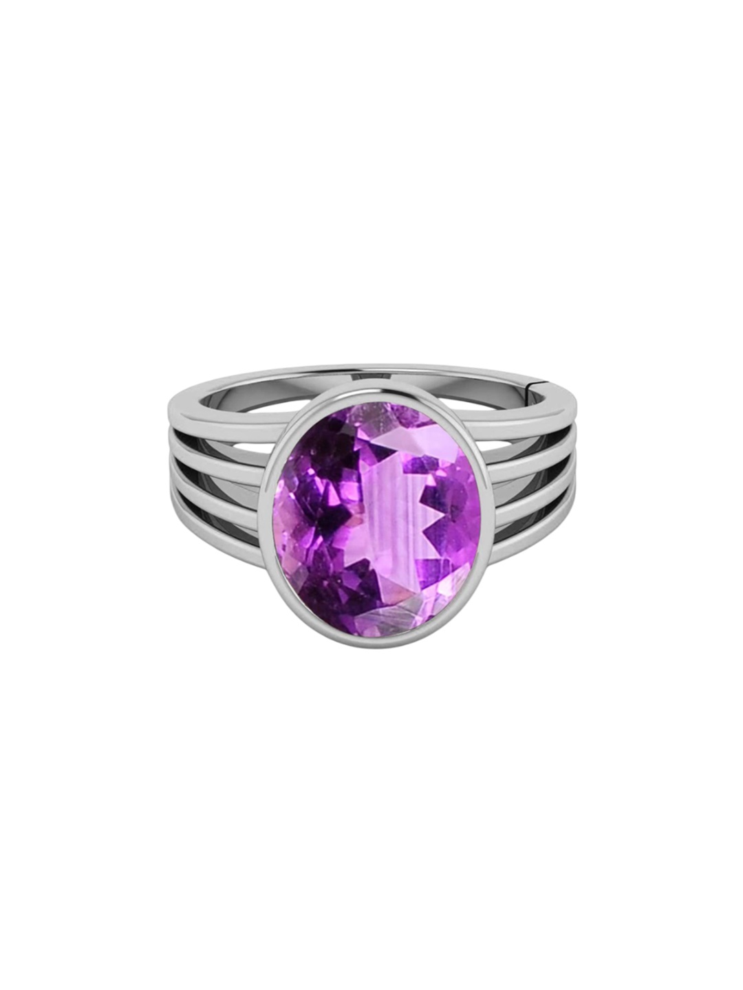 

LMDPRAJAPATIS Unisex Embellished Ring, Purple
