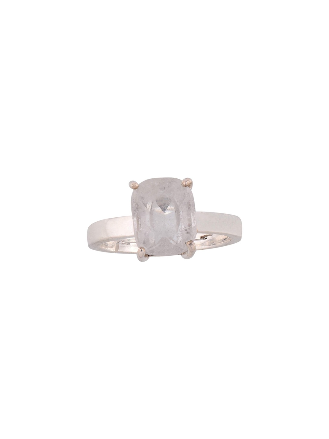 

LMDPRAJAPATIS Unisex Embellished Ring, White