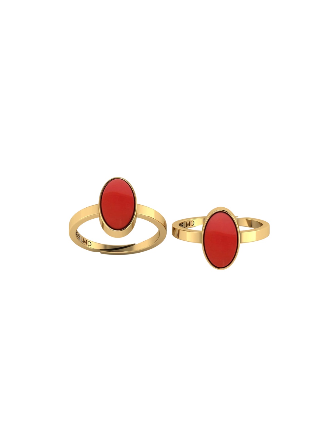 

LMDPRAJAPATIS Unisex Embellished Ring, Gold