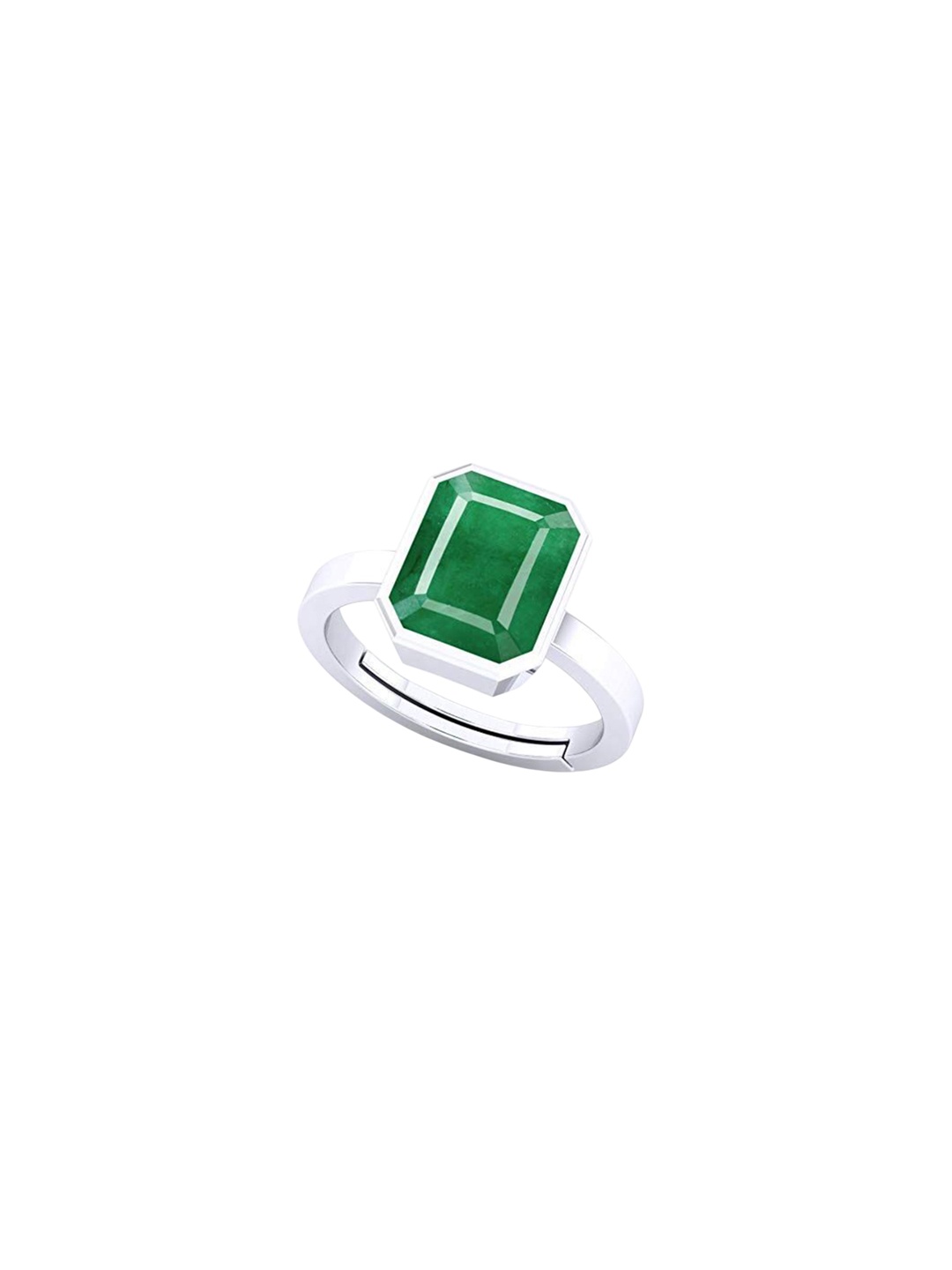 

LMDPRAJAPATIS Unisex Embellished Ring, Green