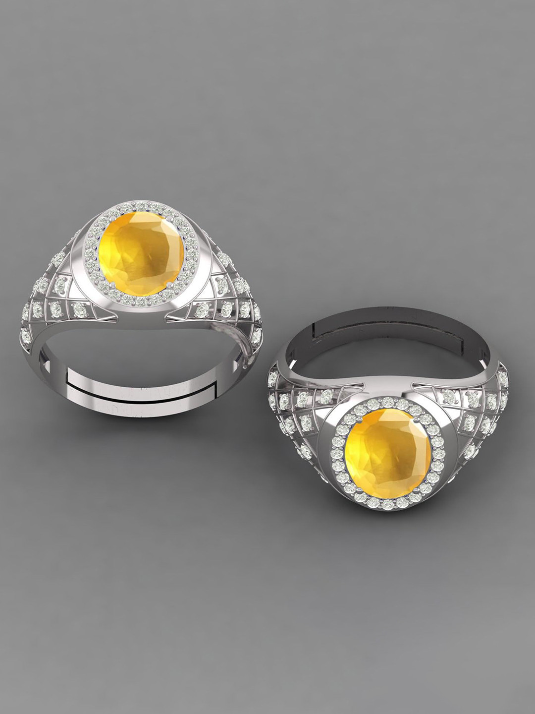 

LMDPRAJAPATIS Unisex Embellished Ring, Gold