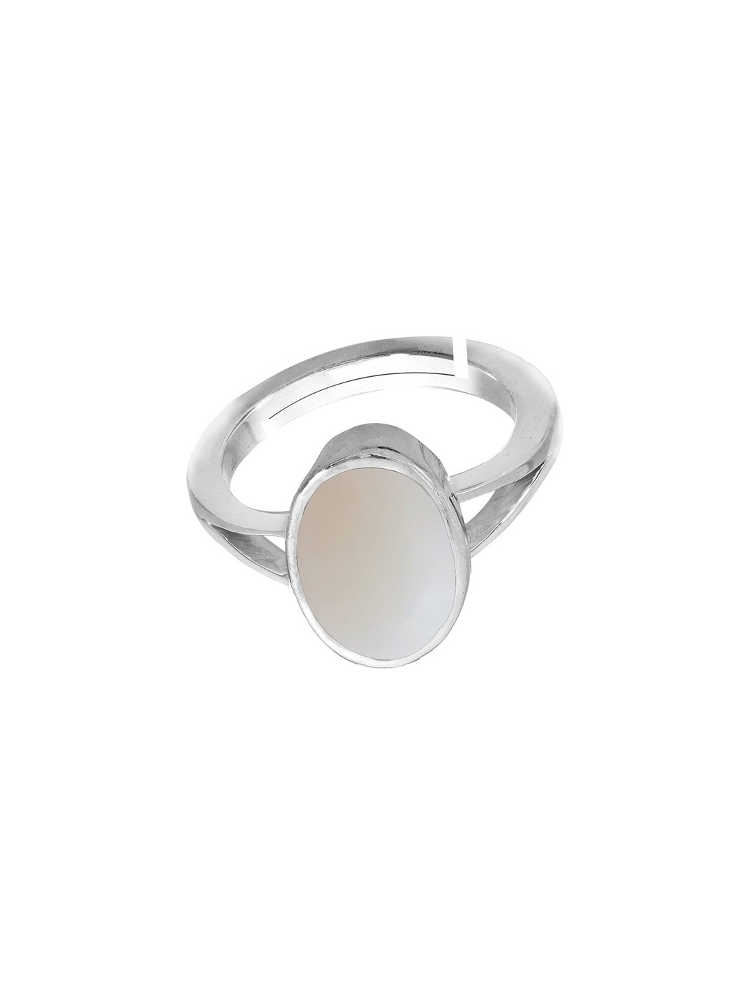 

LMDPRAJAPATIS Unisex Embellished Ring, White