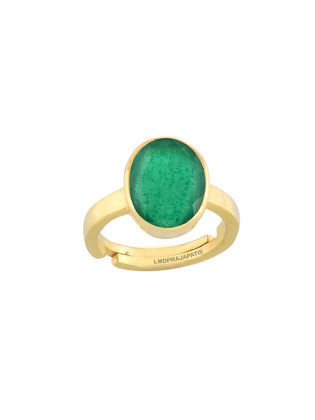 

LMDPRAJAPATIS Unisex Embellished Ring, Green