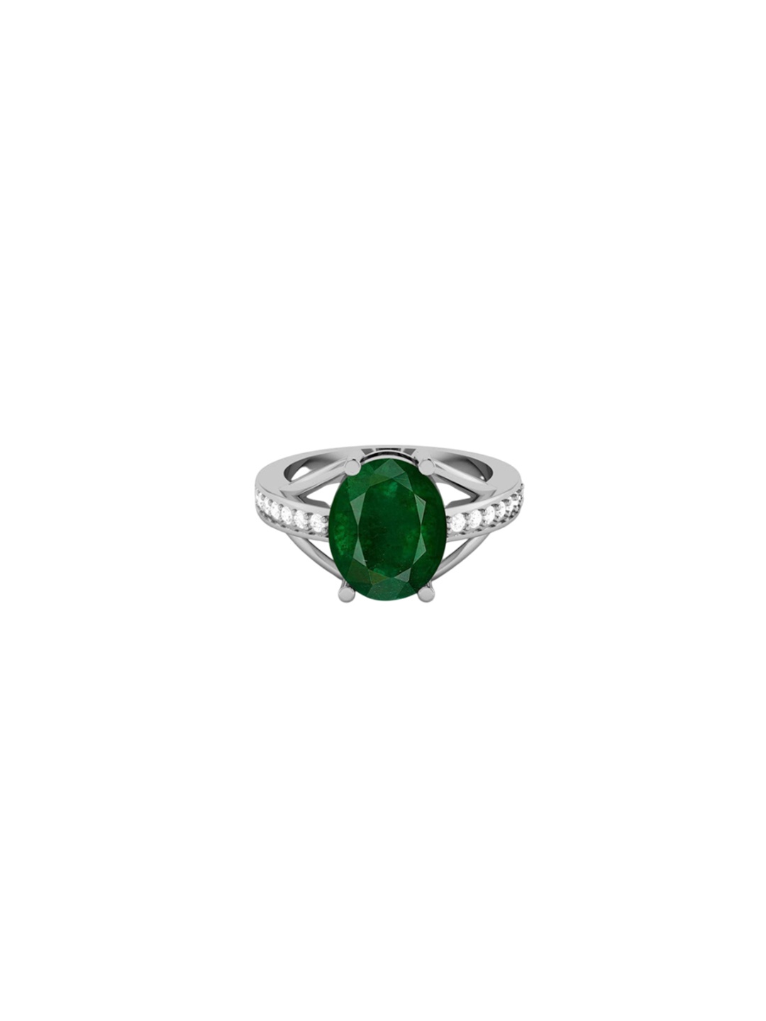 

LMDPRAJAPATIS Unisex Embellished Ring, Green