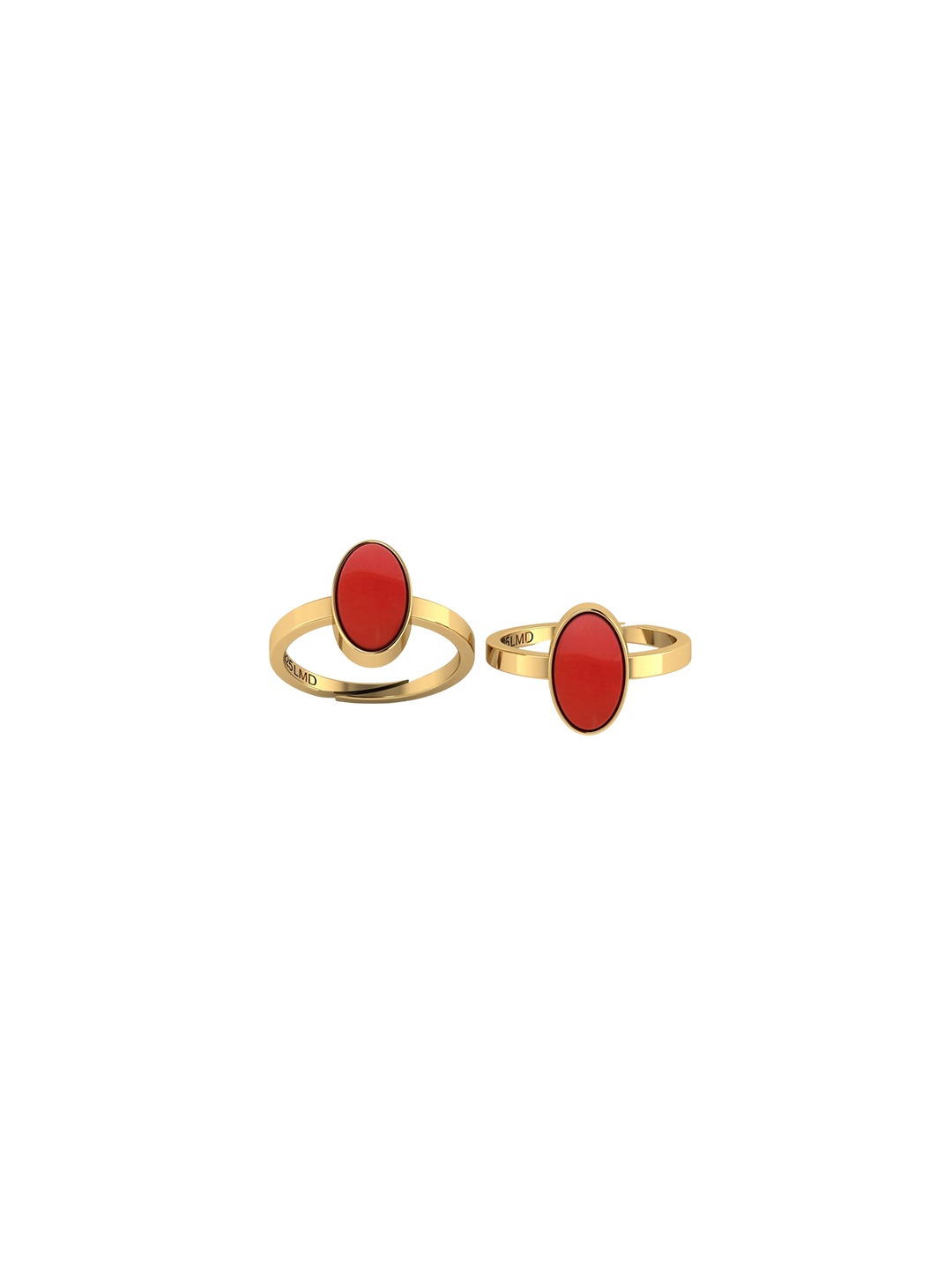 

LMDPRAJAPATIS Unisex Embellished Ring, Gold