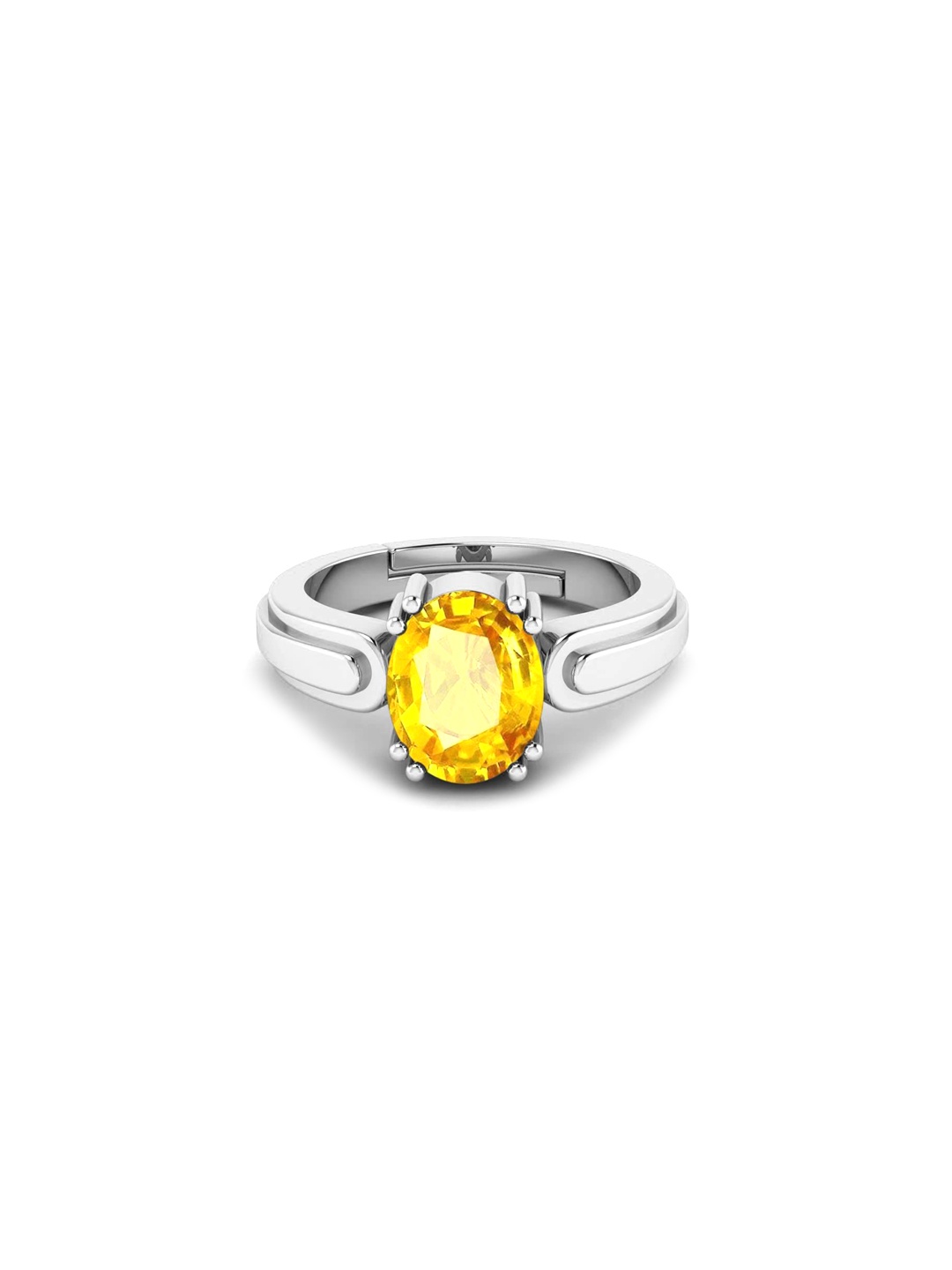

LMDPRAJAPATIS Unisex Embellished Ring, Yellow