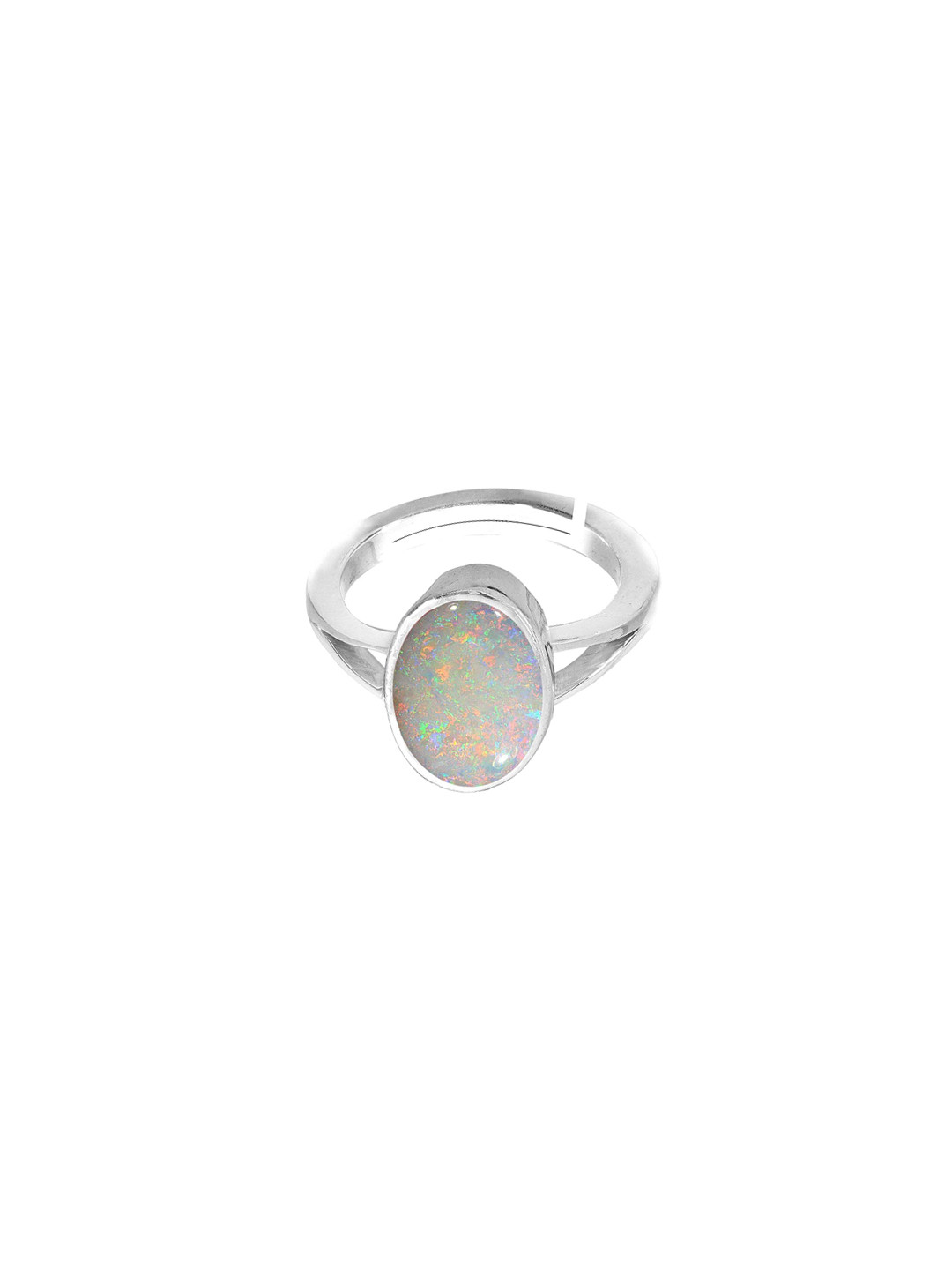 

LMDPRAJAPATIS Unisex Embellished Ring, White