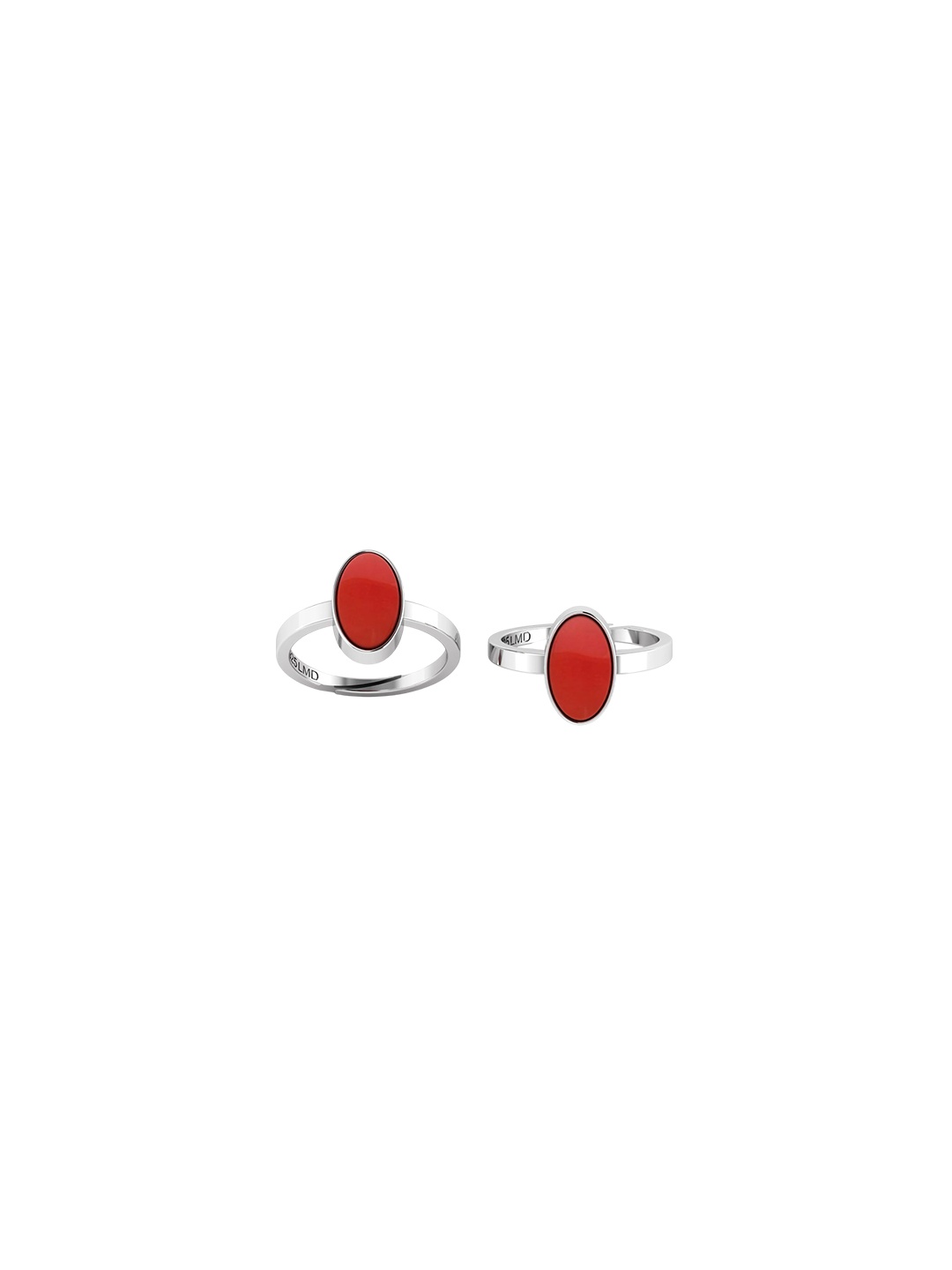 

LMDPRAJAPATIS Unisex Embellished Ring, Silver