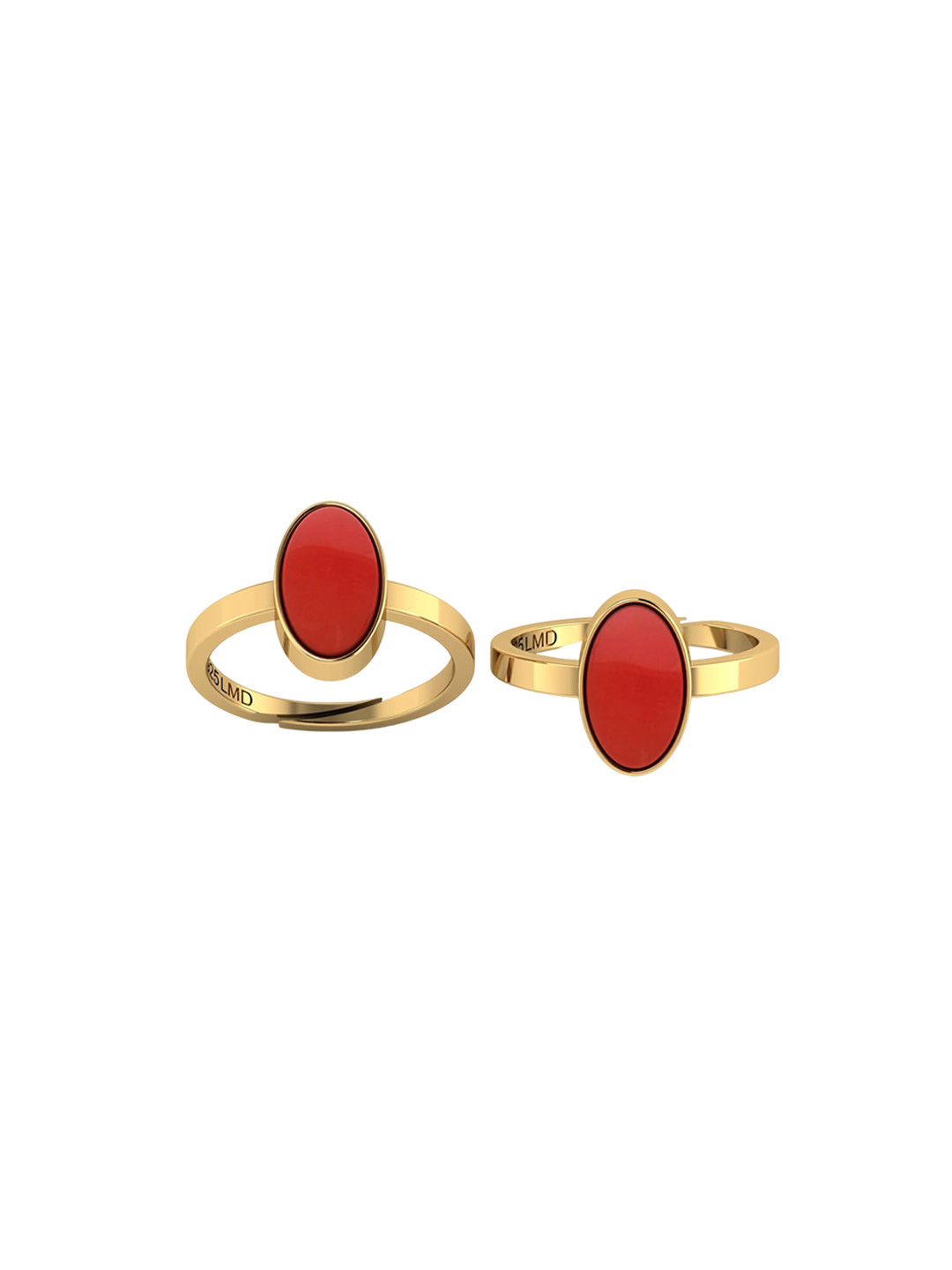 

LMDPRAJAPATIS Unisex Embellished Ring, Gold