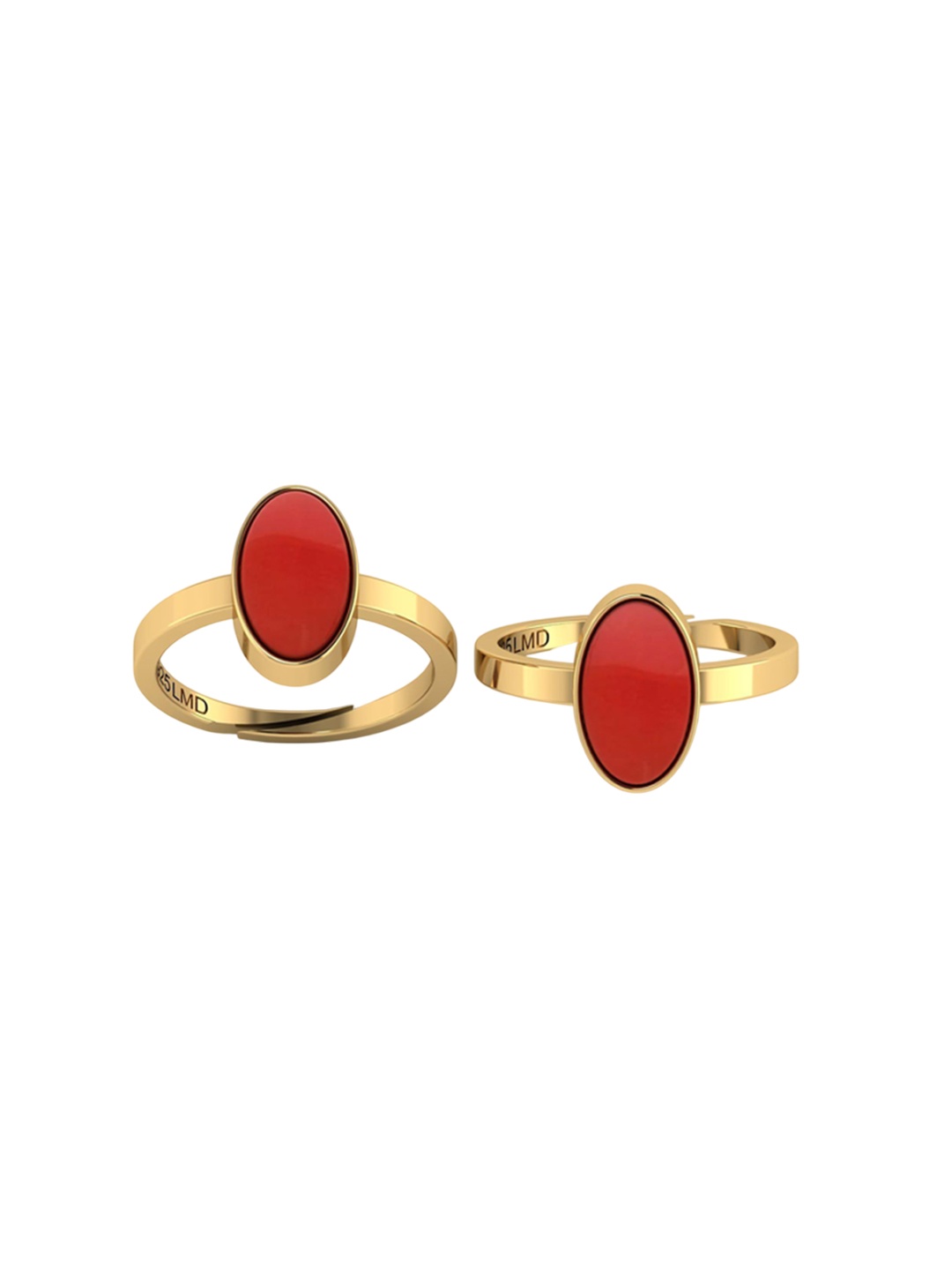 

LMDPRAJAPATIS Unisex Embellished Ring, Gold