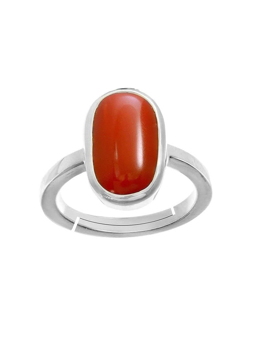 

LMDPRAJAPATIS Unisex Embellished Ring, Red