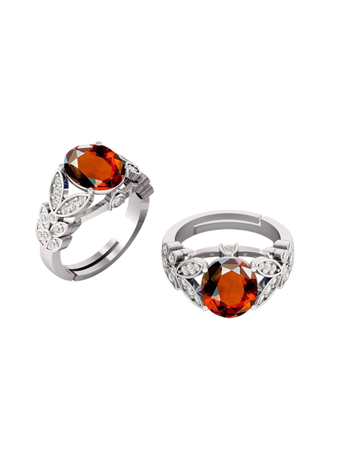 

LMDPRAJAPATIS Unisex Embellished Ring, Brown