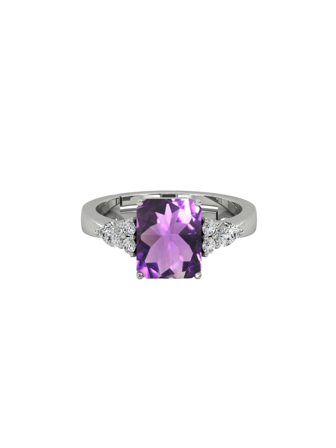 

LMDPRAJAPATIS Unisex Embellished Ring, Purple