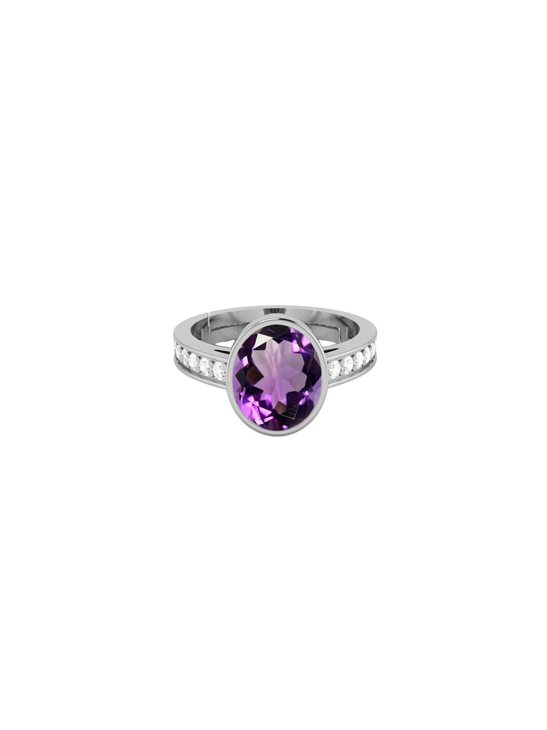 

LMDPRAJAPATIS Unisex Embellished Ring, Purple