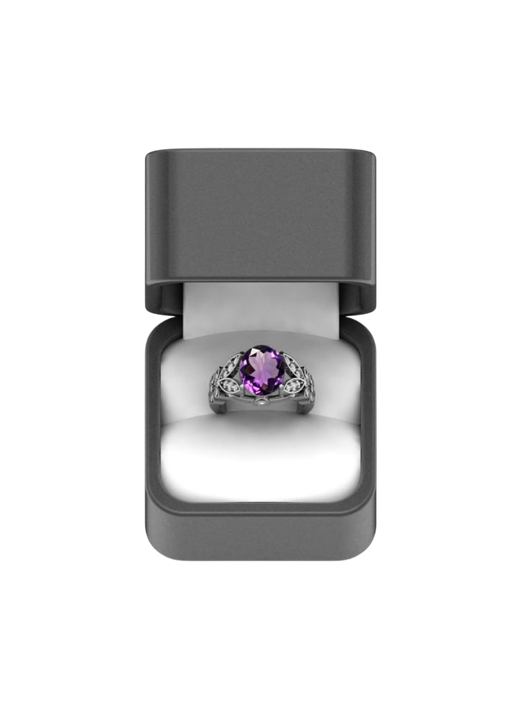 

LMDPRAJAPATIS Unisex Embellished Ring, Purple