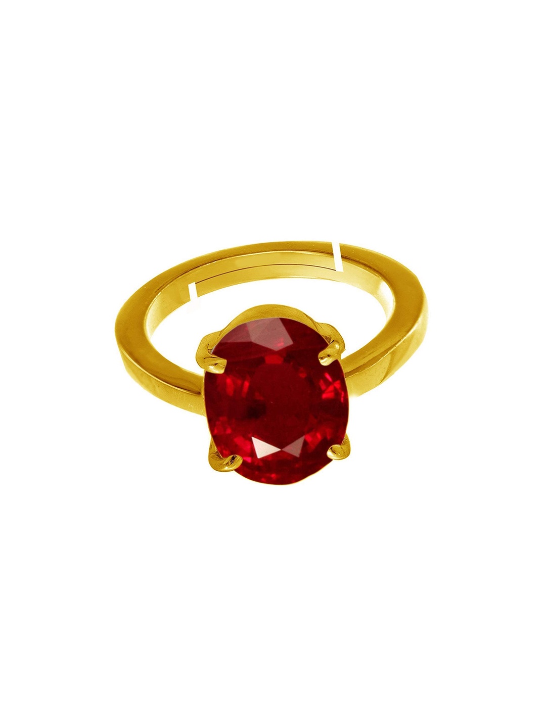 

LMDPRAJAPATIS Unisex Embellished Ring, Red