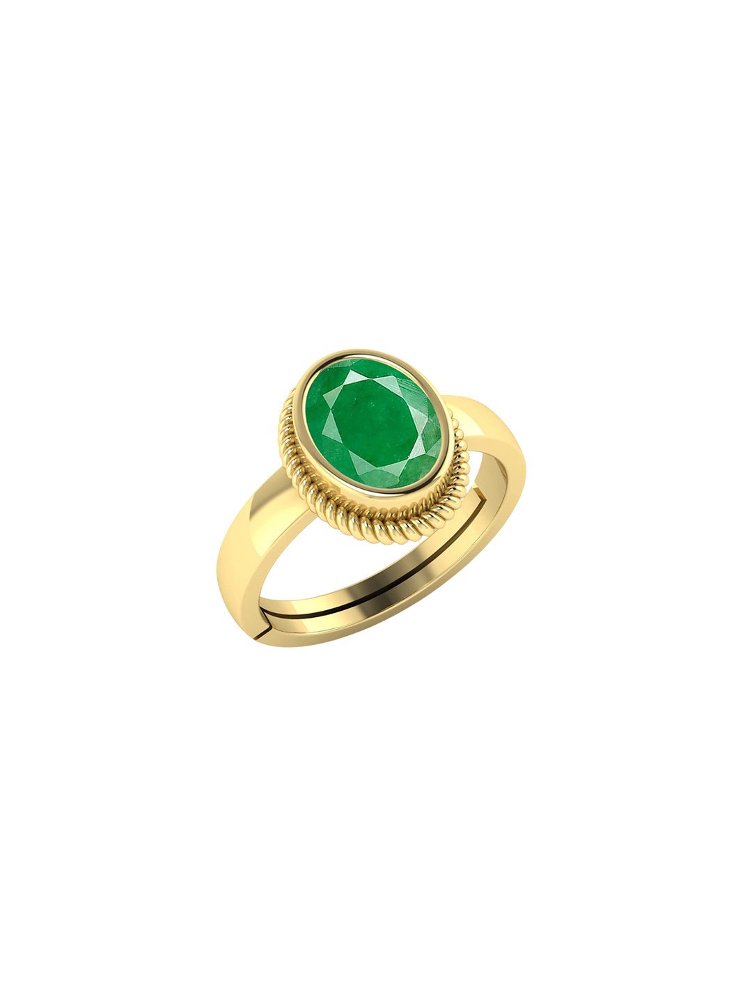 

LMDPRAJAPATIS Unisex Embellished Ring, Yellow