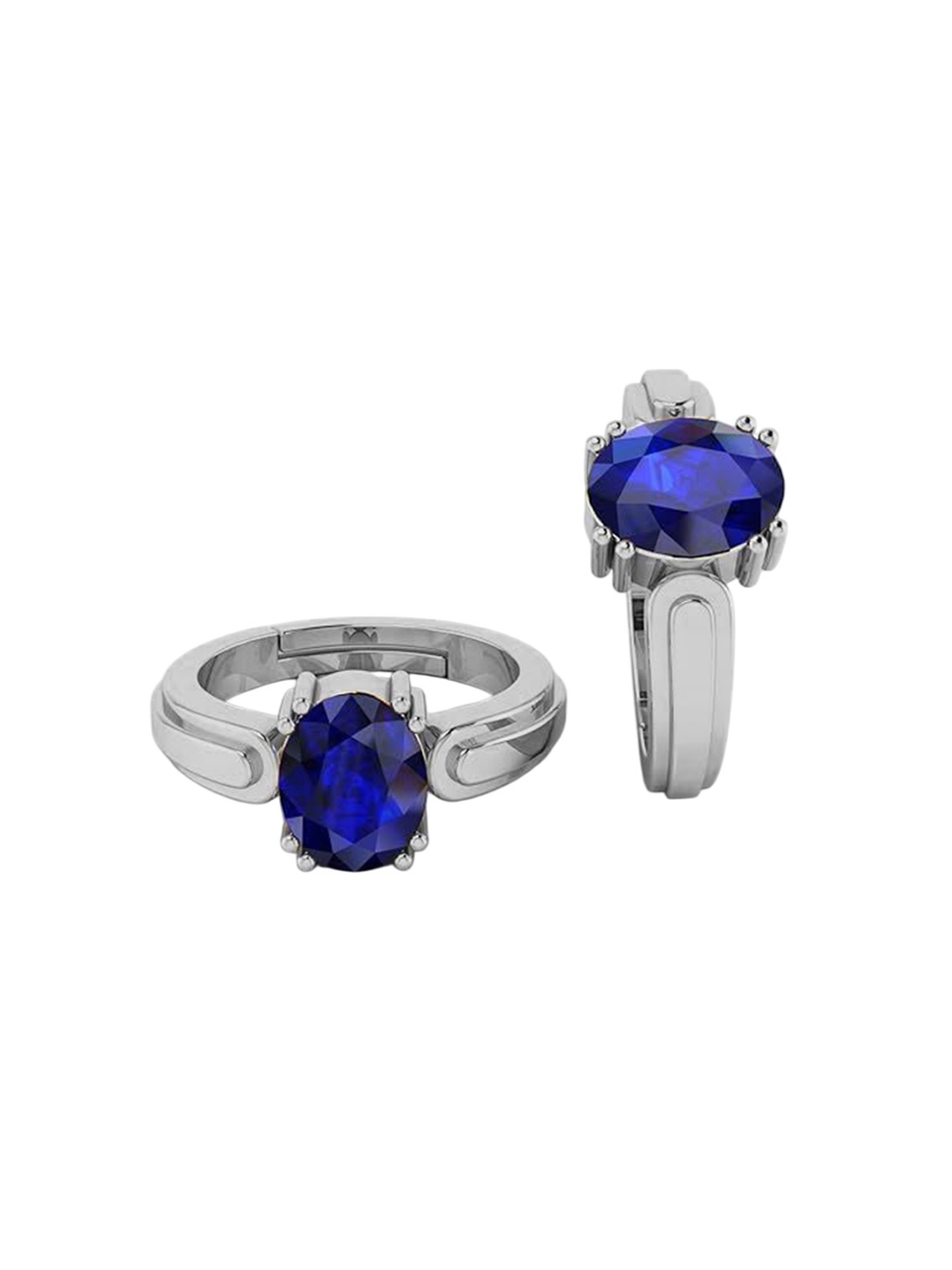 

LMDPRAJAPATIS Unisex Embellished Ring, Blue