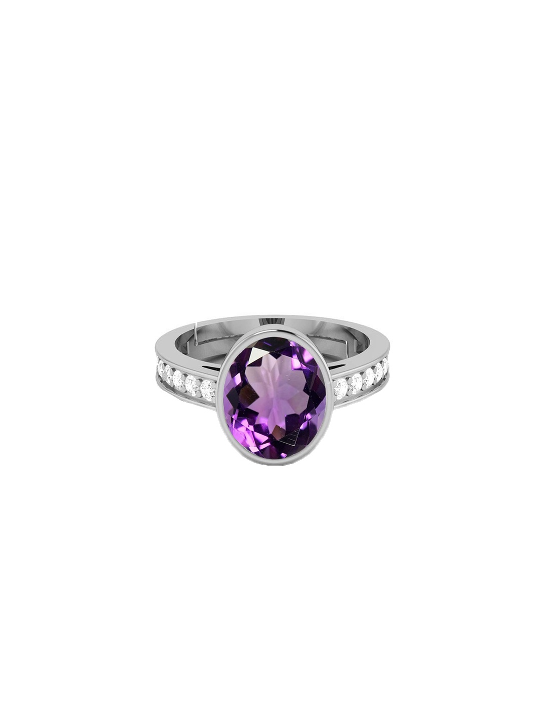 

LMDPRAJAPATIS Unisex Embellished Ring, Purple