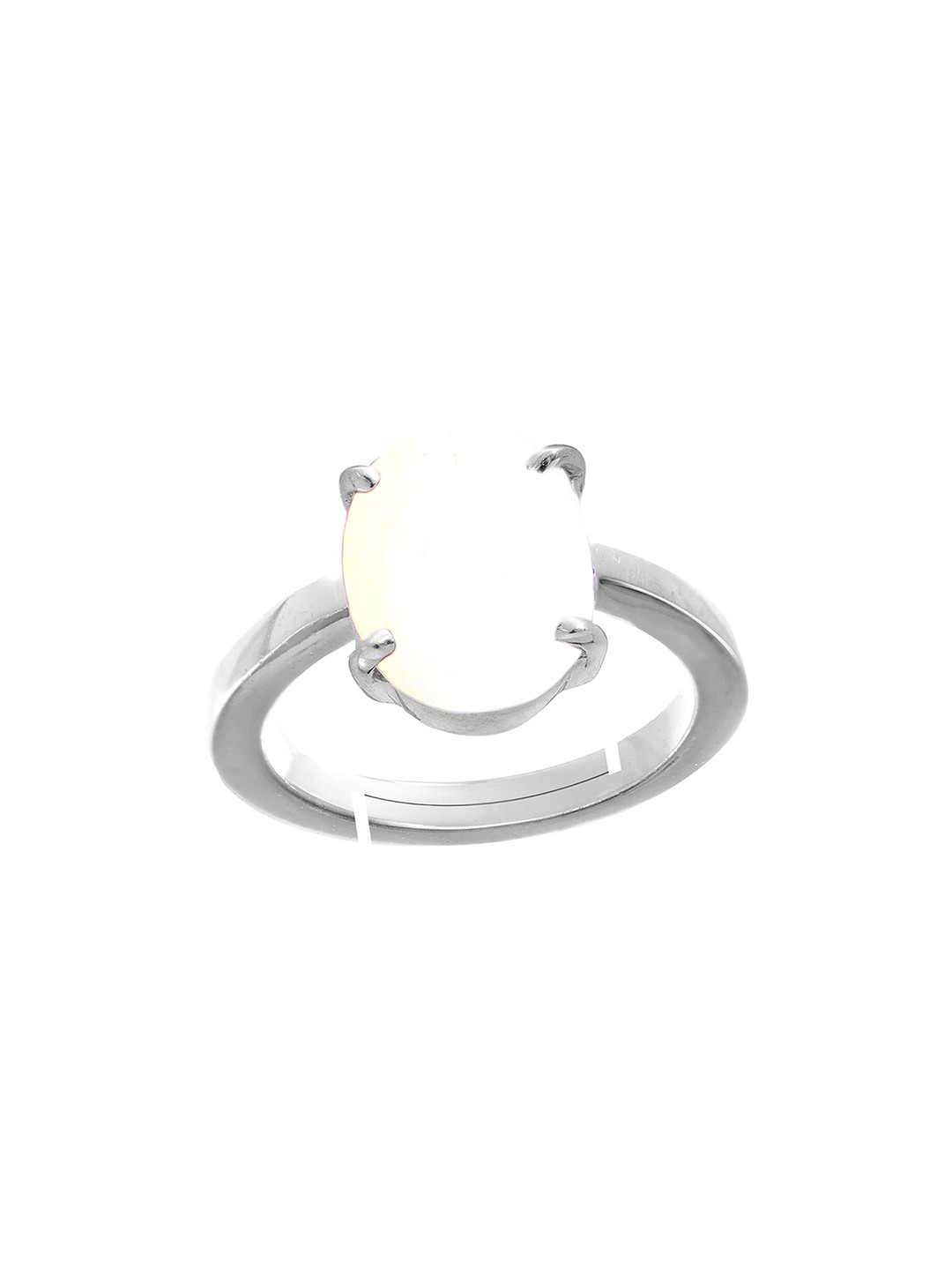 

LMDPRAJAPATIS Unisex Embellished Ring, White