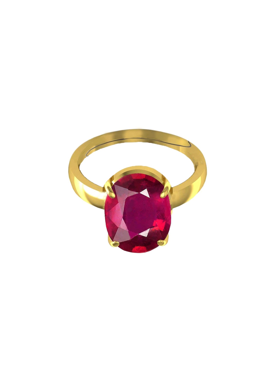 

LMDPRAJAPATIS Unisex Embellished Ring, Red