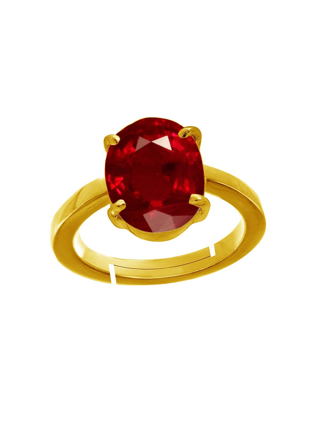 

LMDPRAJAPATIS Unisex Embellished Ring, Red