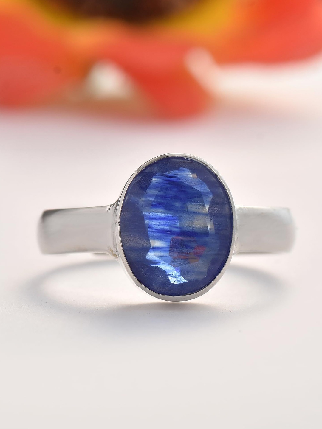 

LMDPRAJAPATIS Unisex Embellished Ring, Blue