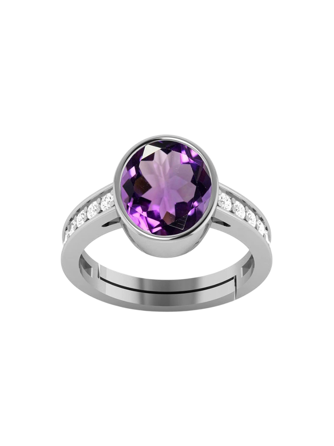 

LMDPRAJAPATIS Unisex Embellished Ring, Purple