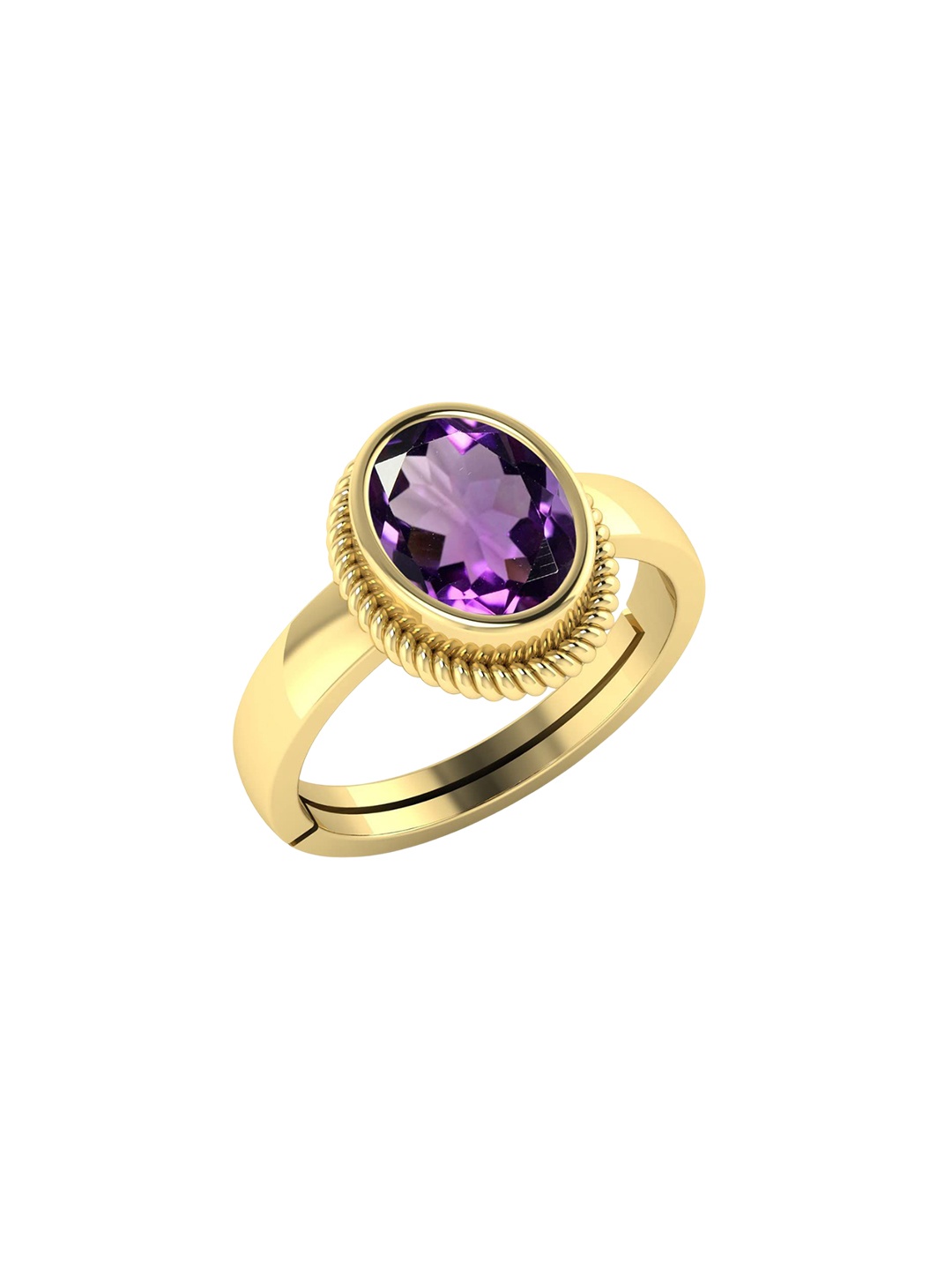 

LMDPRAJAPATIS Unisex Embellished Ring, Yellow