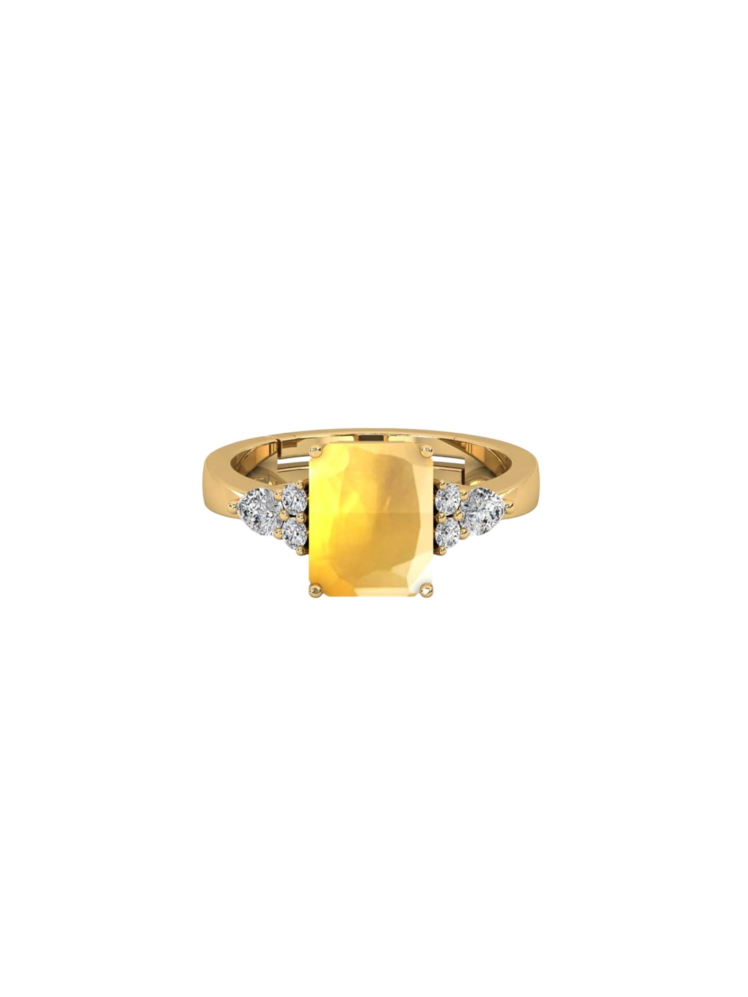 

LMDPRAJAPATIS Unisex Embellished Ring, Silver
