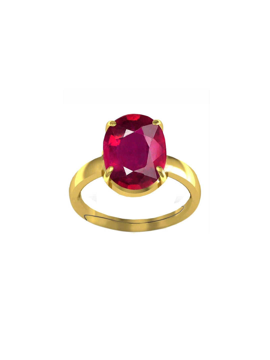 

LMDPRAJAPATIS Unisex Embellished Ring, Red