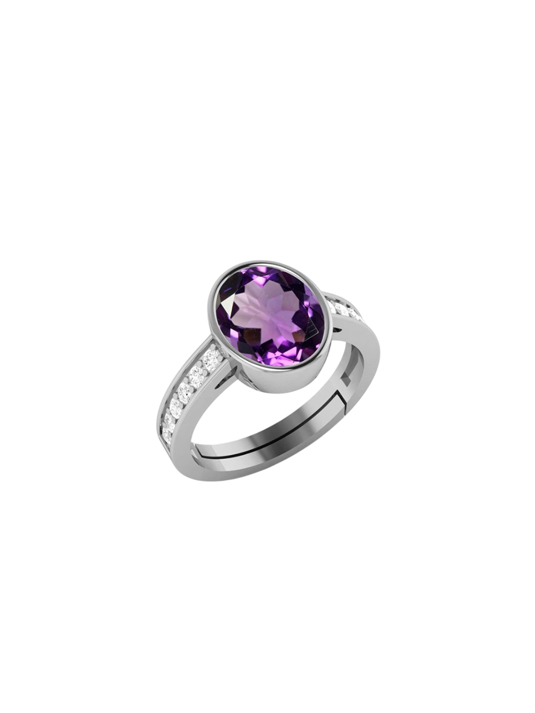 

LMDPRAJAPATIS Unisex Embellished Ring, Purple