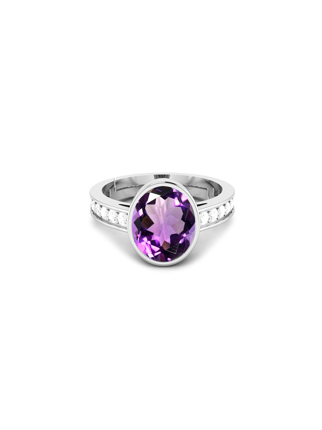 

LMDPRAJAPATIS Unisex Embellished Ring, Purple