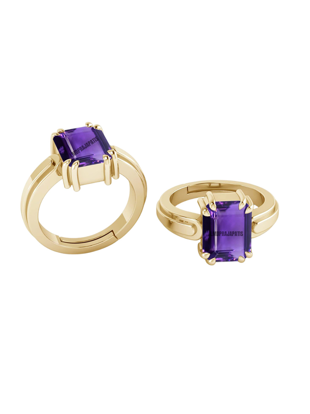 

LMDPRAJAPATIS Unisex Embellished Ring, Purple