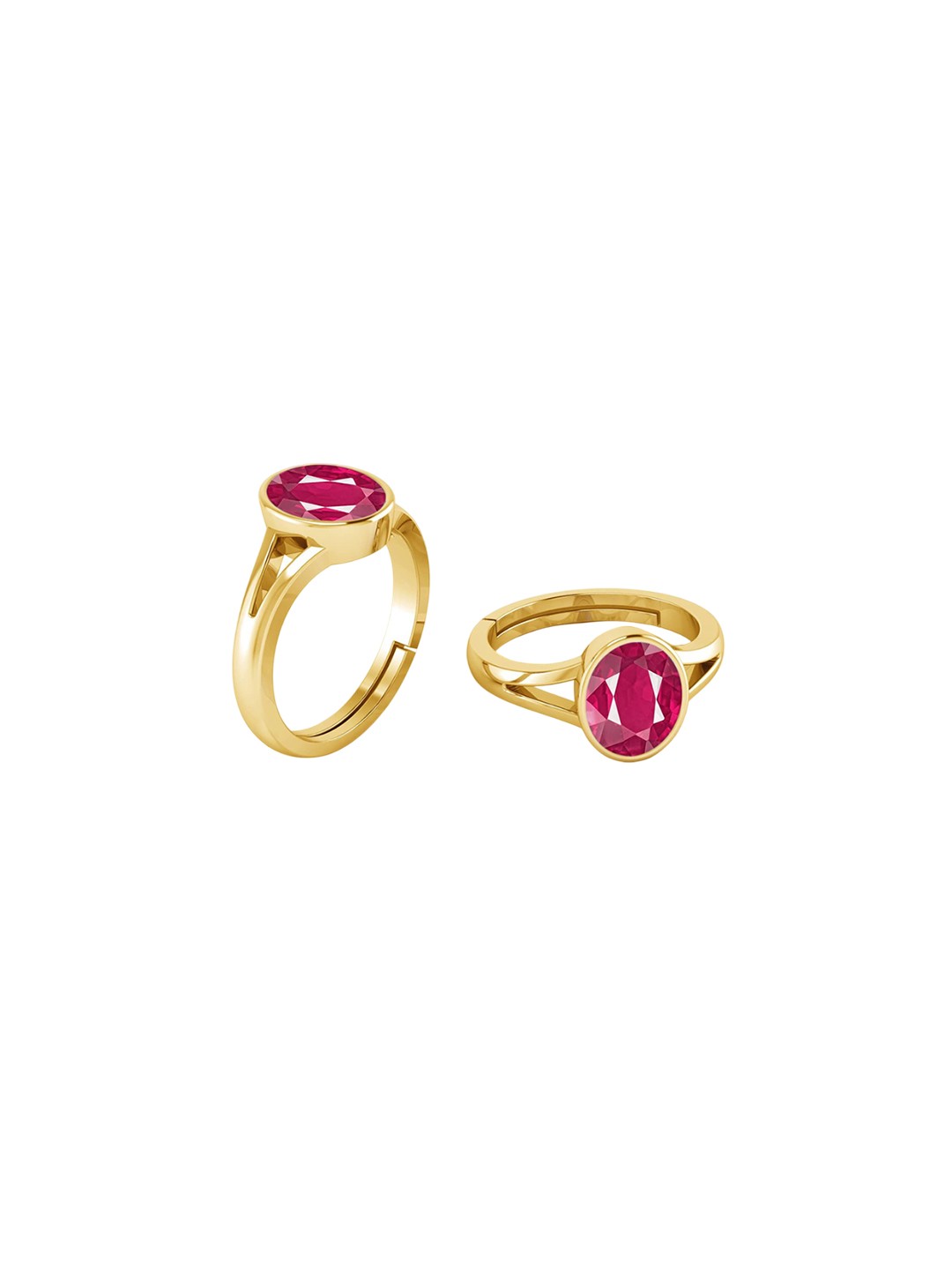 

LMDPRAJAPATIS Unisex Embellished Ring, Red