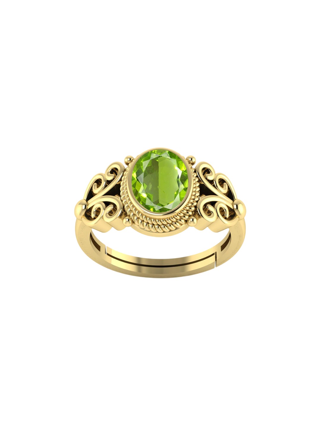

LMDPRAJAPATIS Unisex Embellished Ring, Gold