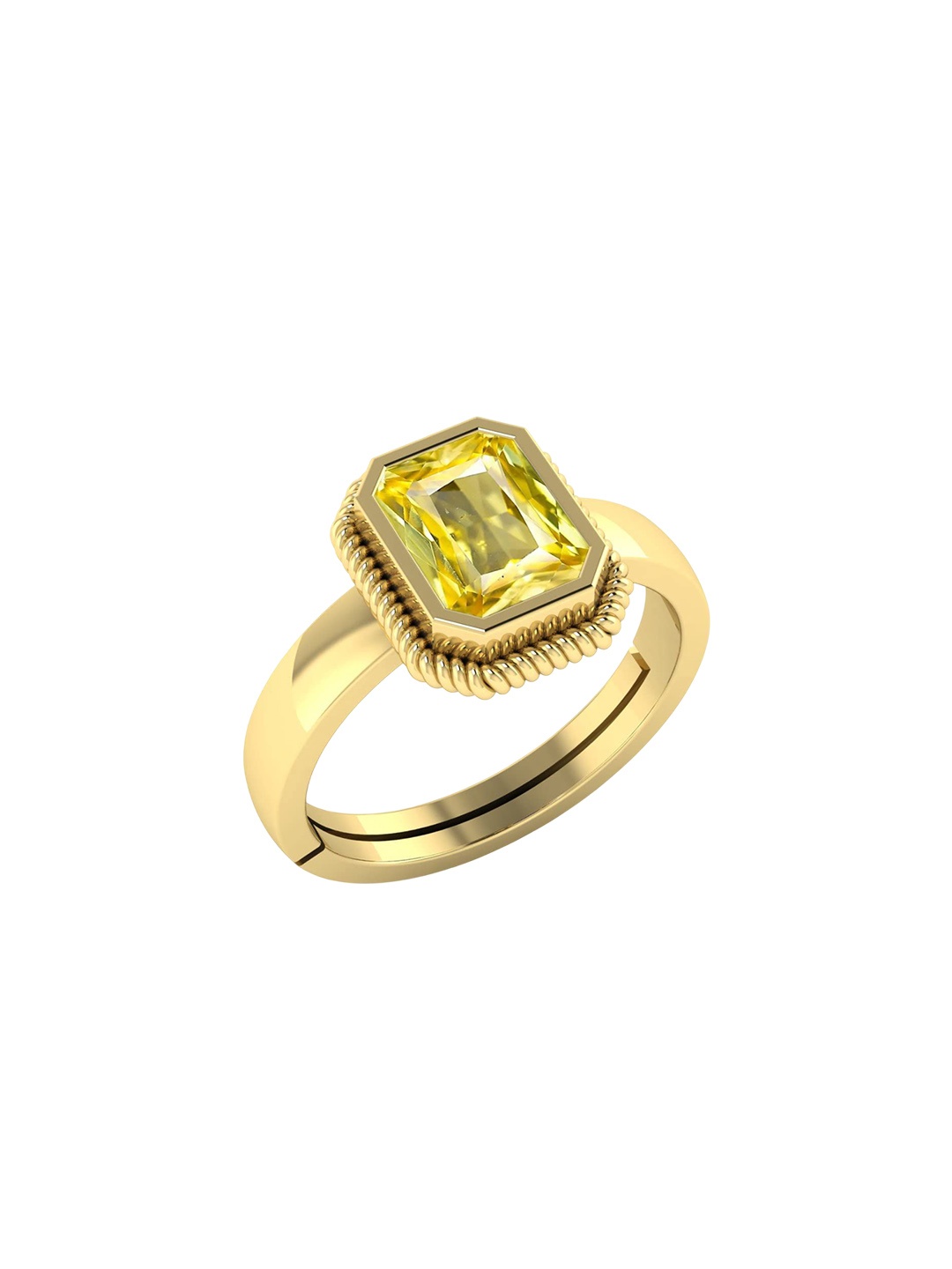 

LMDPRAJAPATIS Unisex Embellished Ring, Gold