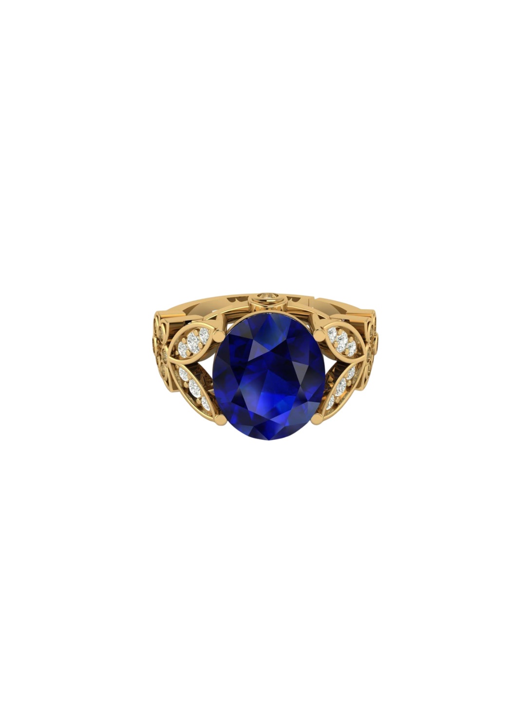 

LMDPRAJAPATIS Unisex Embellished Ring, Gold