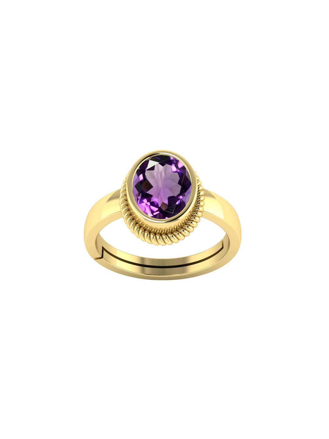 

LMDPRAJAPATIS Unisex Embellished Ring, Yellow