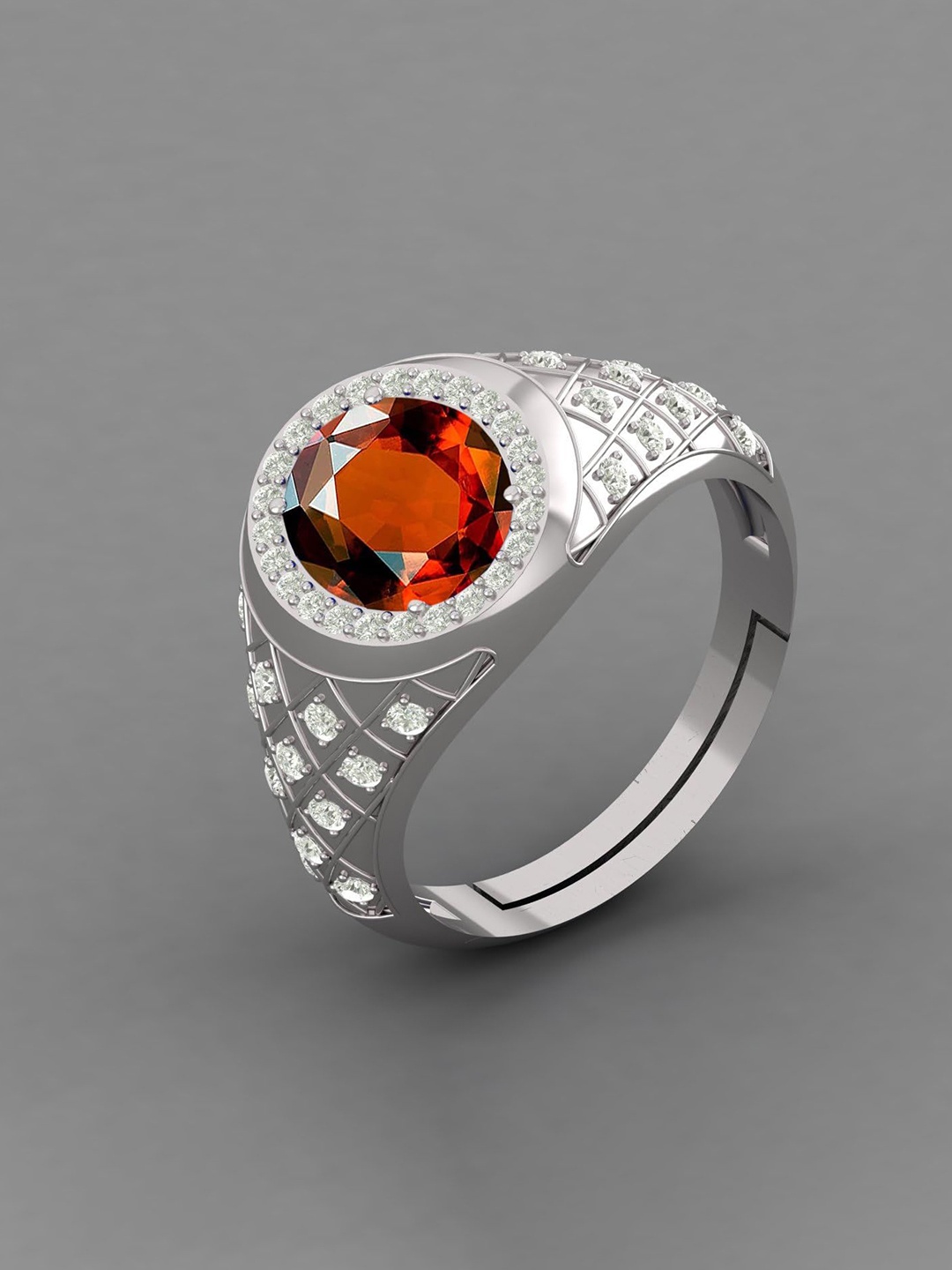 

LMDPRAJAPATIS Unisex Embellished Ring, Gold