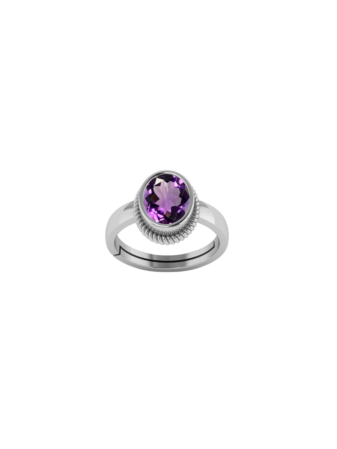 

LMDPRAJAPATIS Unisex Embellished Ring, Purple