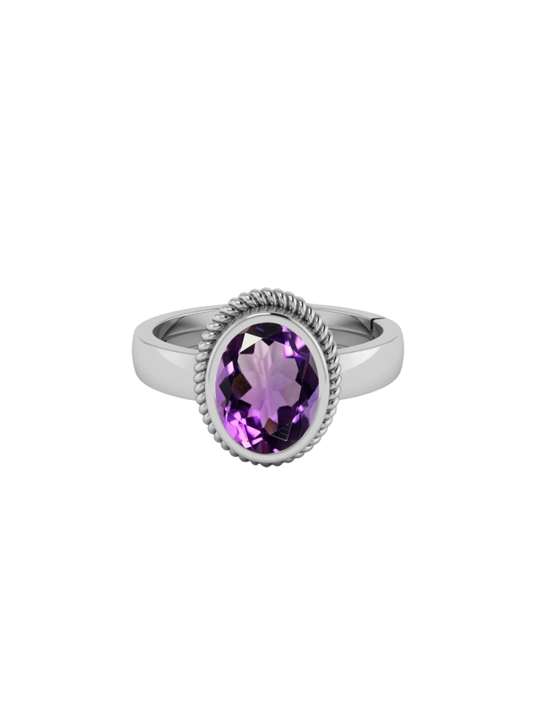 

LMDPRAJAPATIS Unisex Embellished Ring, Purple